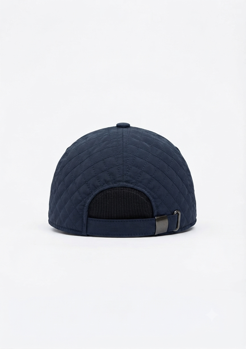 Premium Quilted Black Cap – Stylish & Elegant Look 🖤🧢 — product image