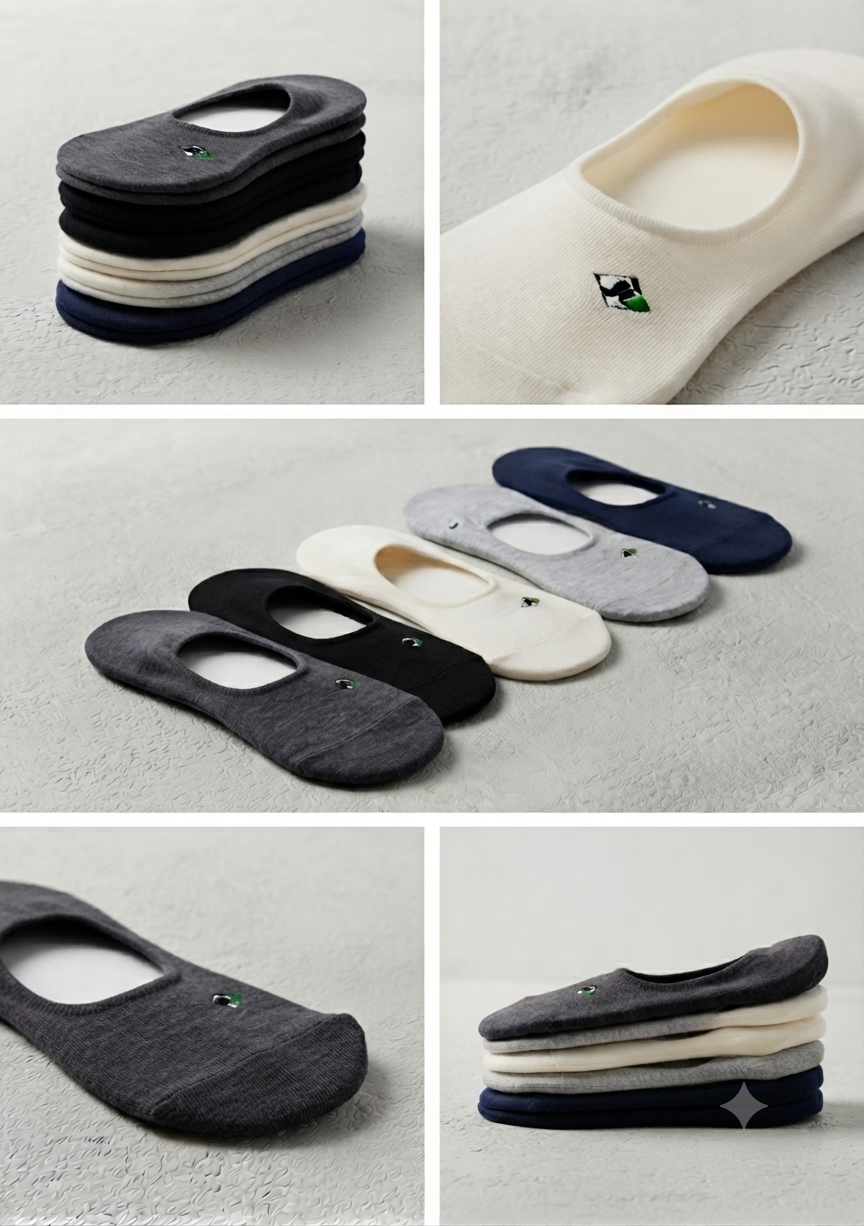 Men’s Premium No-Show Socks – 5-Pair Comfort Set — product image