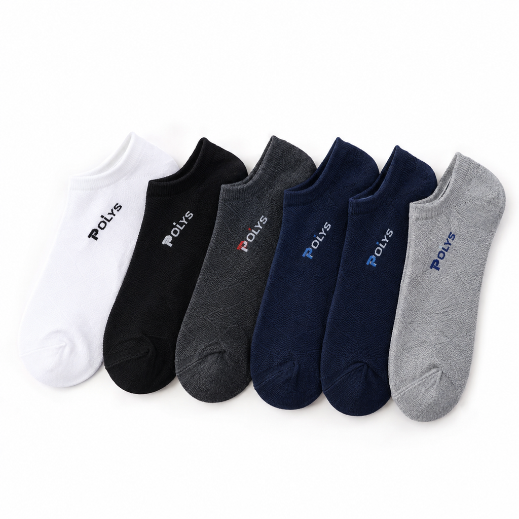 Men’s No-Show Cotton Socks – 5-Pair Comfort Pack — product image
