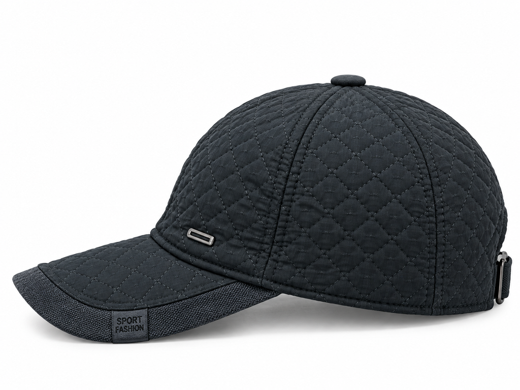Premium Quilted Black Cap – Modern Luxury Style 🖤🧢 — product image