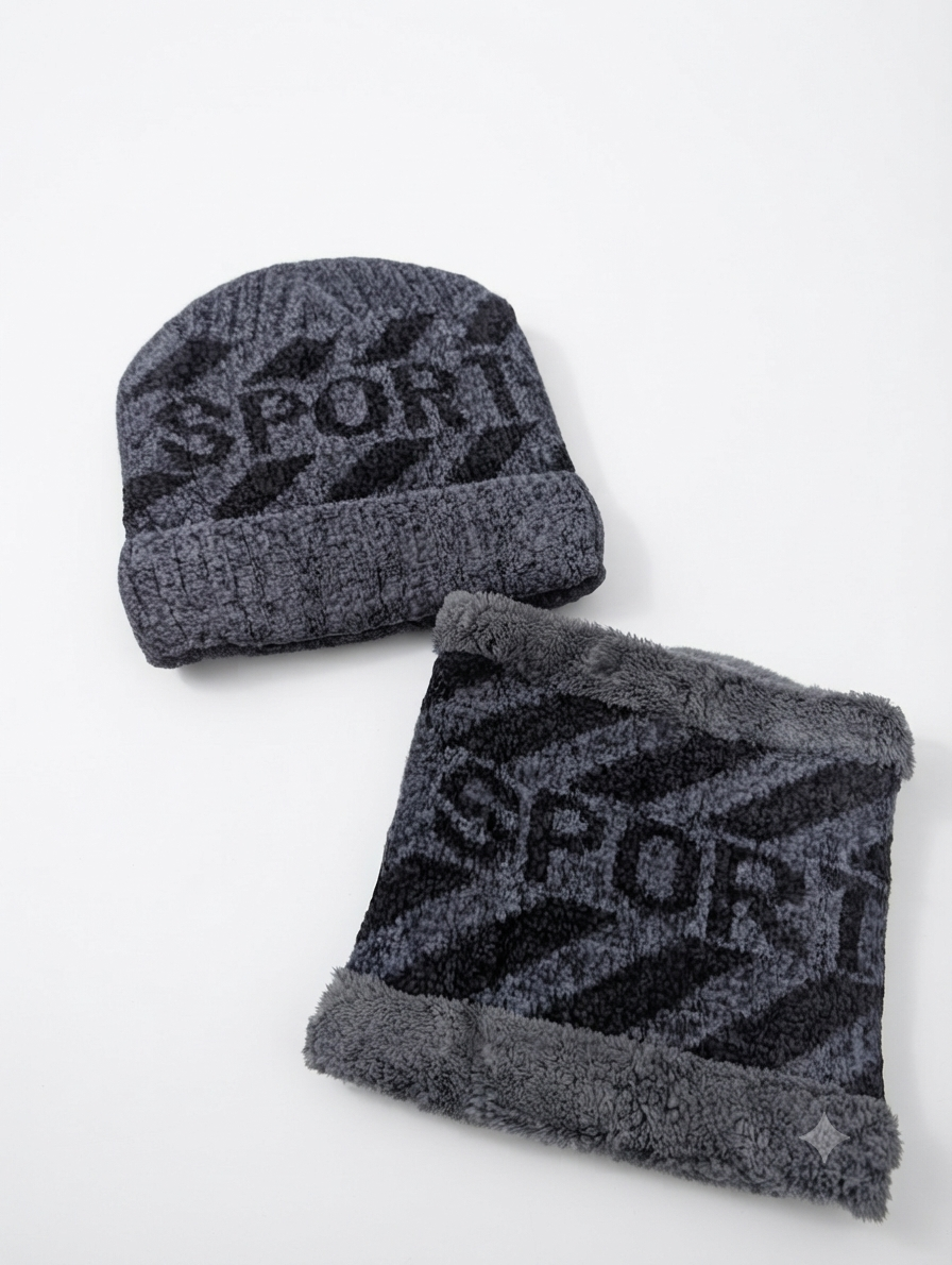 Premium Winter Beanie & Neck Warmer Set – Stylish, Warm & Comfortable