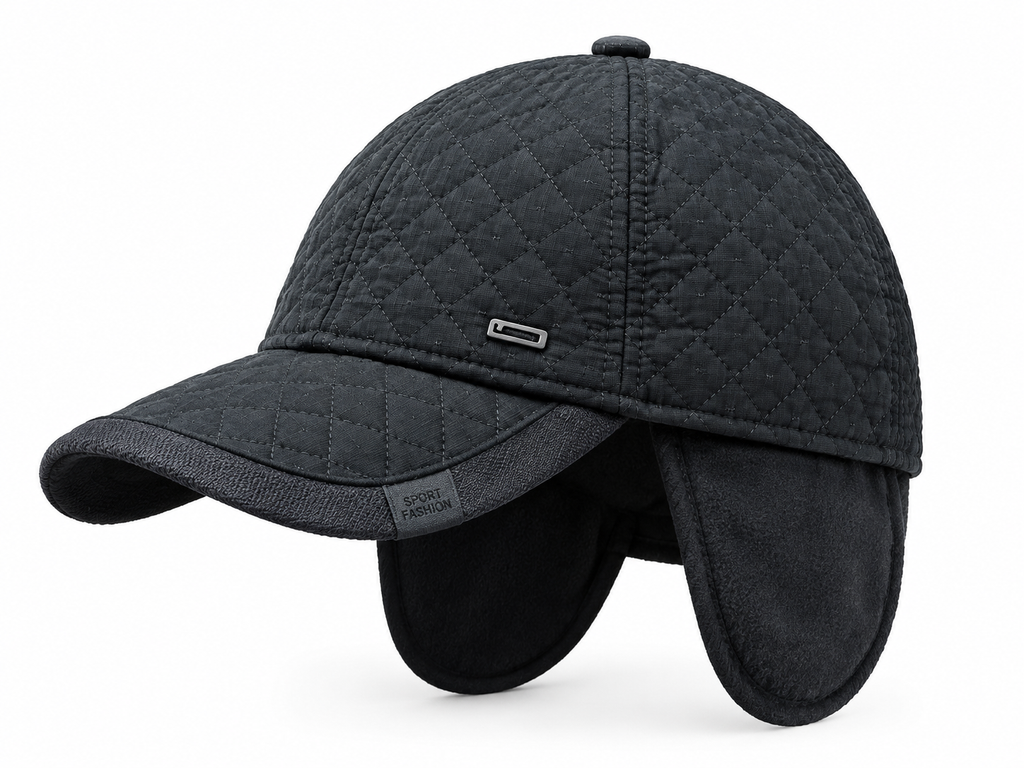 Premium Quilted Black Cap – Modern Luxury Style 🖤🧢 — product image