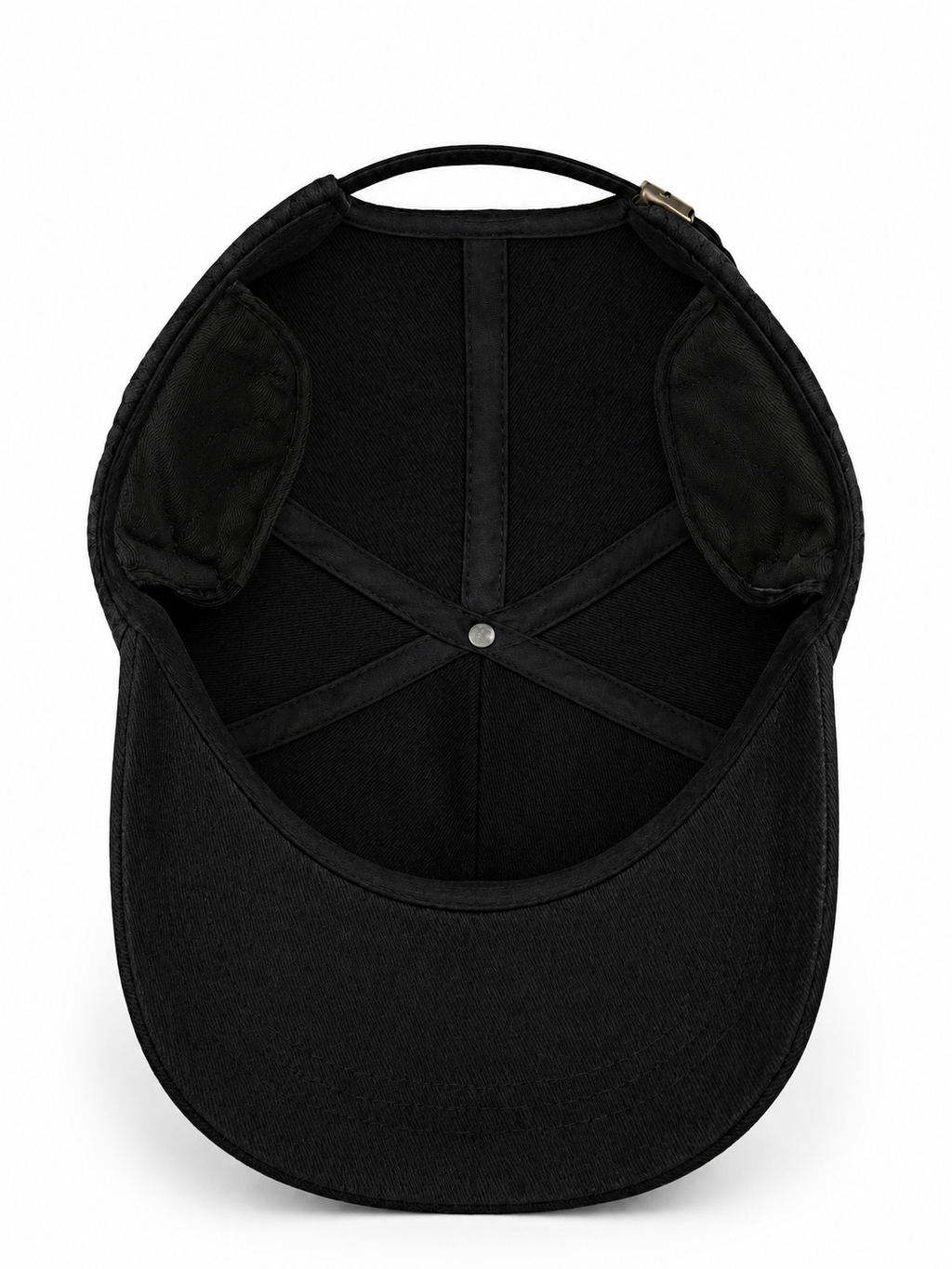 Premium Black Quilted Classic Cap — product image