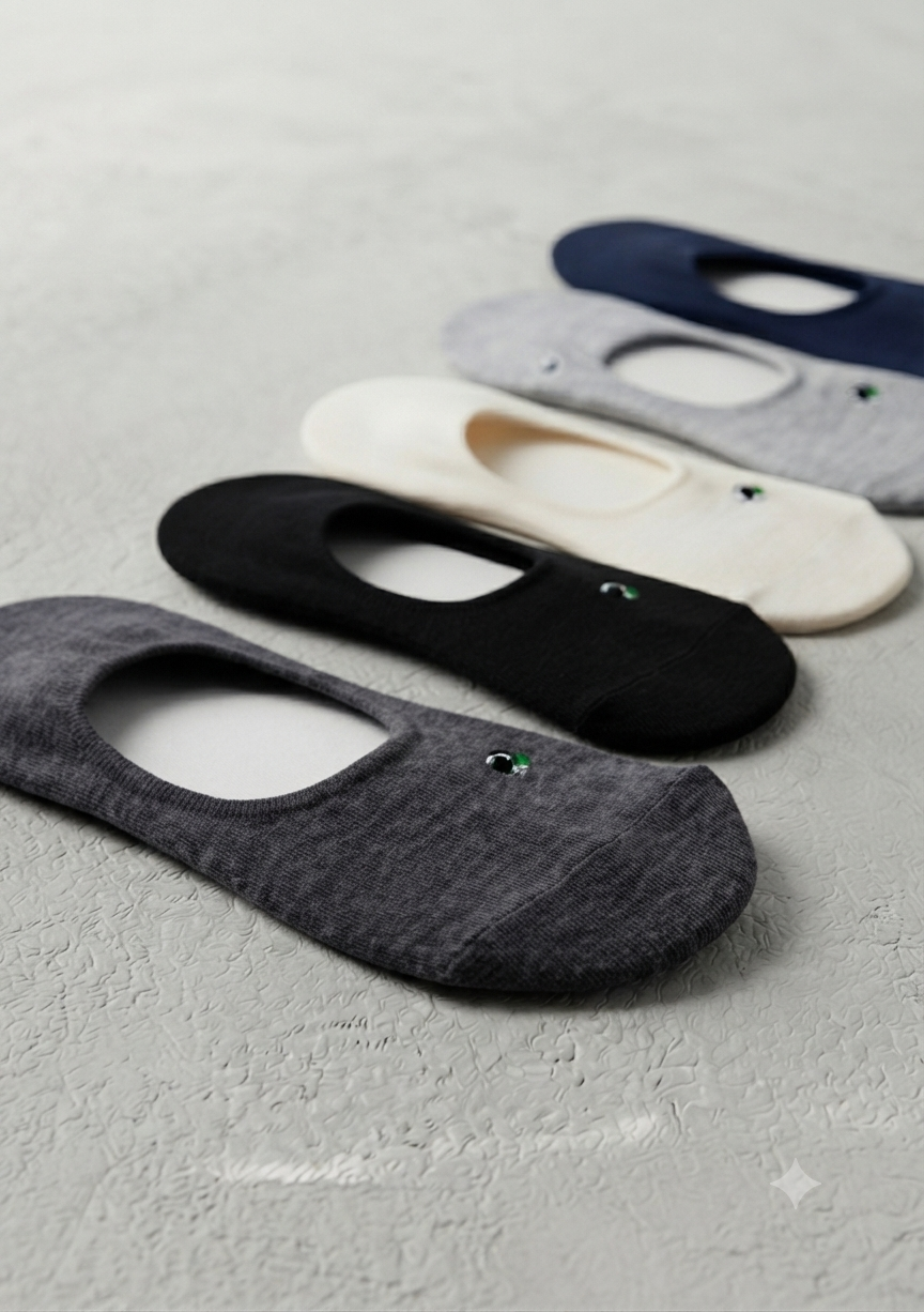 Men’s Premium No-Show Socks – 5-Pair Comfort Set — product image