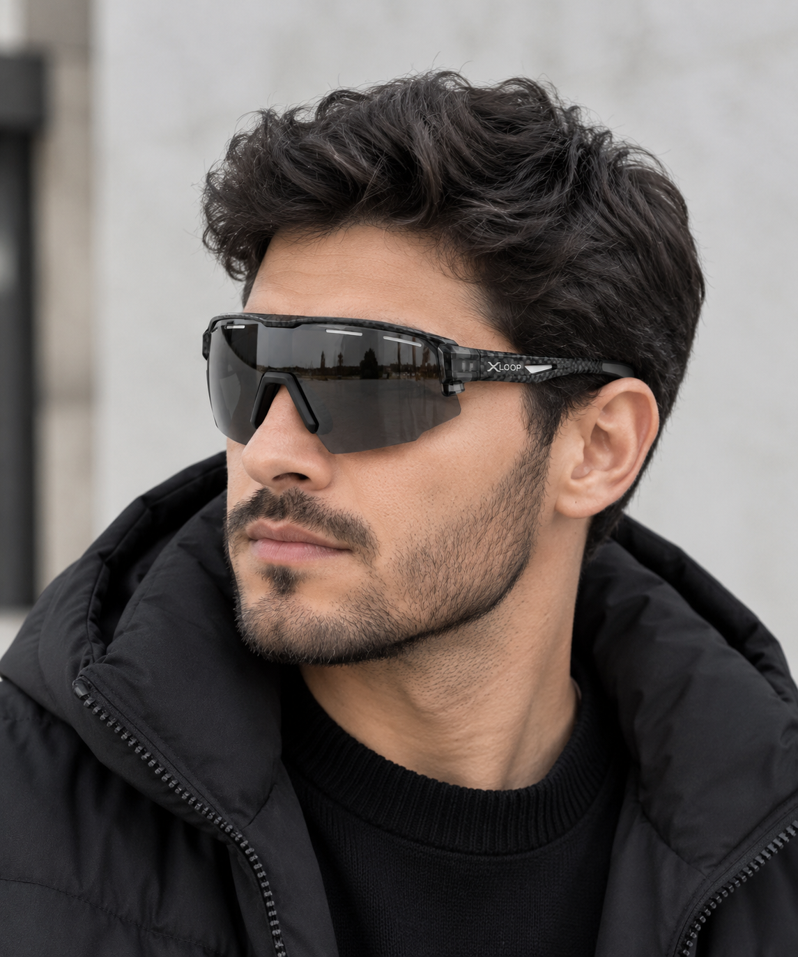 XLOOP Carbon Fiber Sports Sunglasses – Premium Shield UV Protection — product image