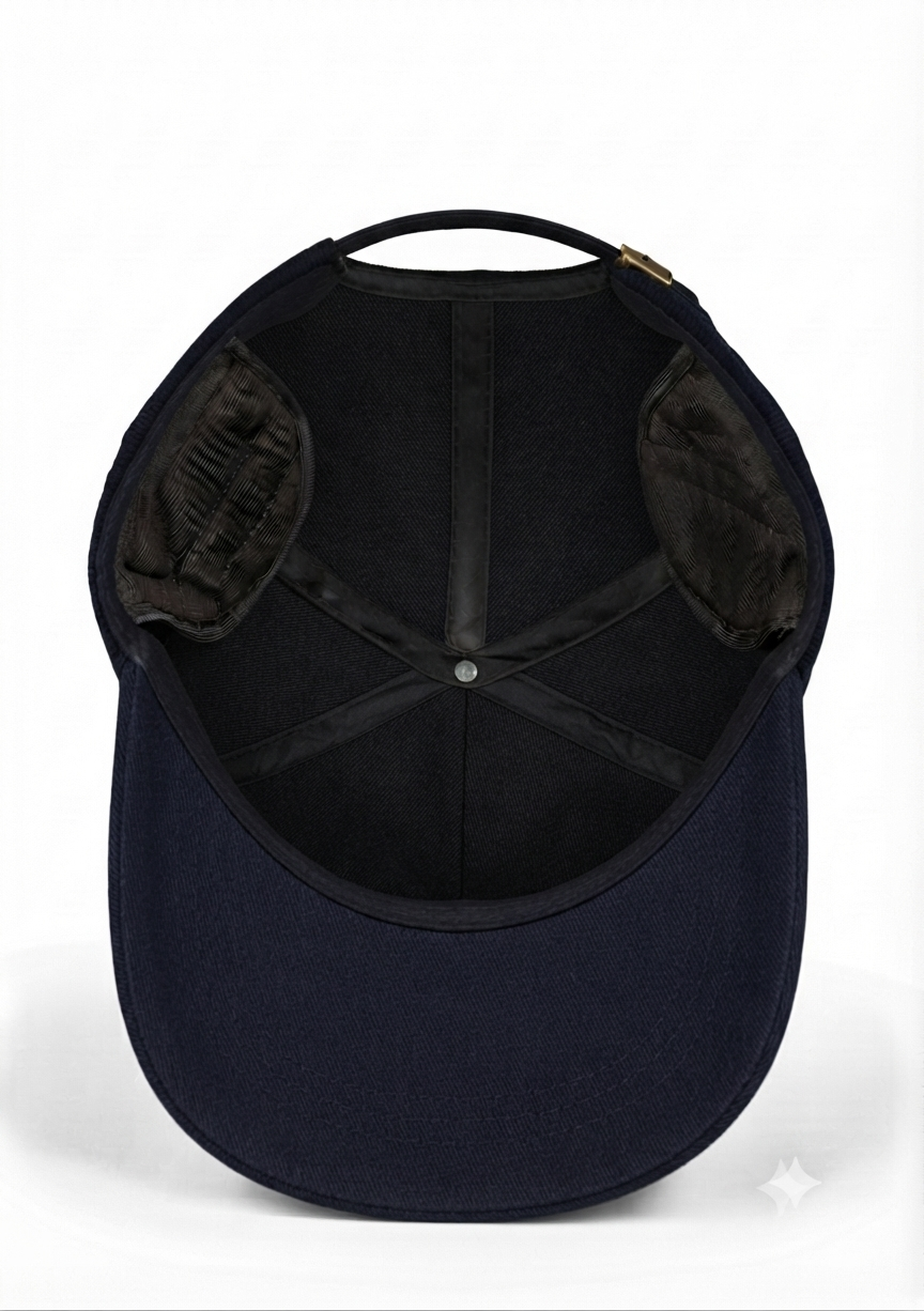 Premium Quilted Black Cap – Stylish & Elegant Look 🖤🧢 — product image