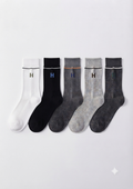 Pack of 5 Premium Ribbed Crew Socks – Men’s Casual Cotton Socks 🧦 — product image