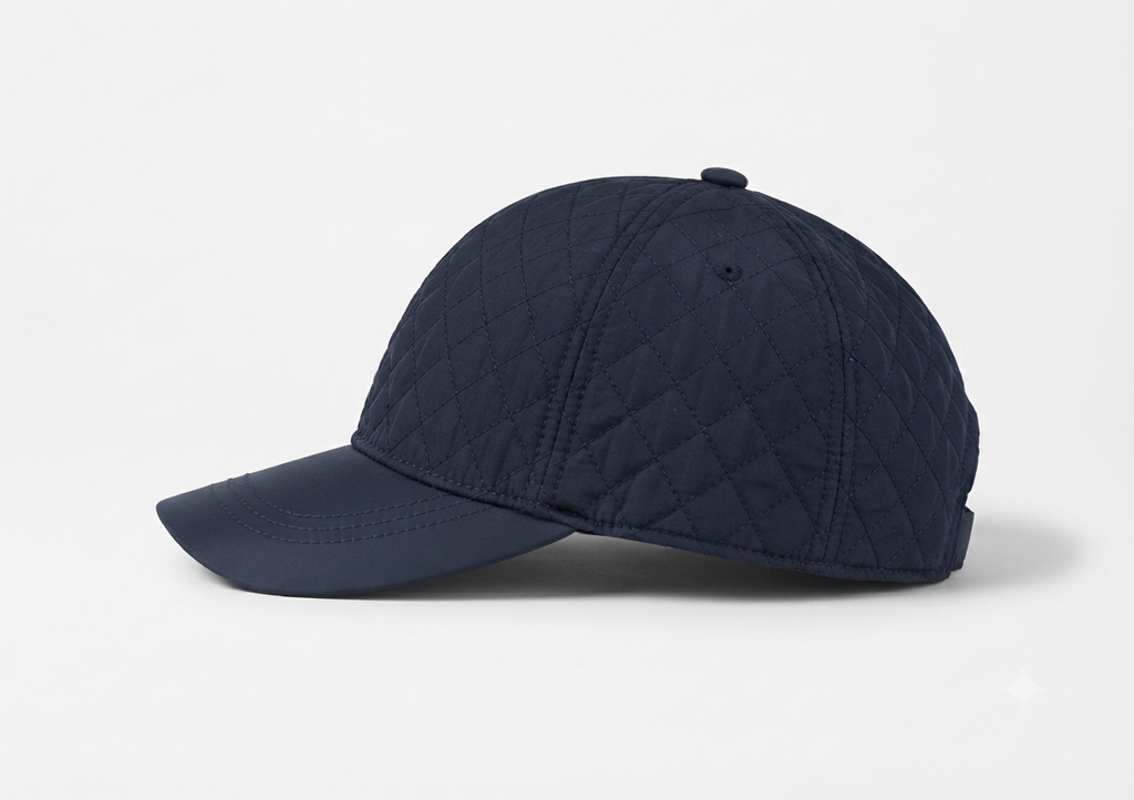 Premium Quilted Black Cap – Stylish & Elegant Look 🖤🧢 — product image