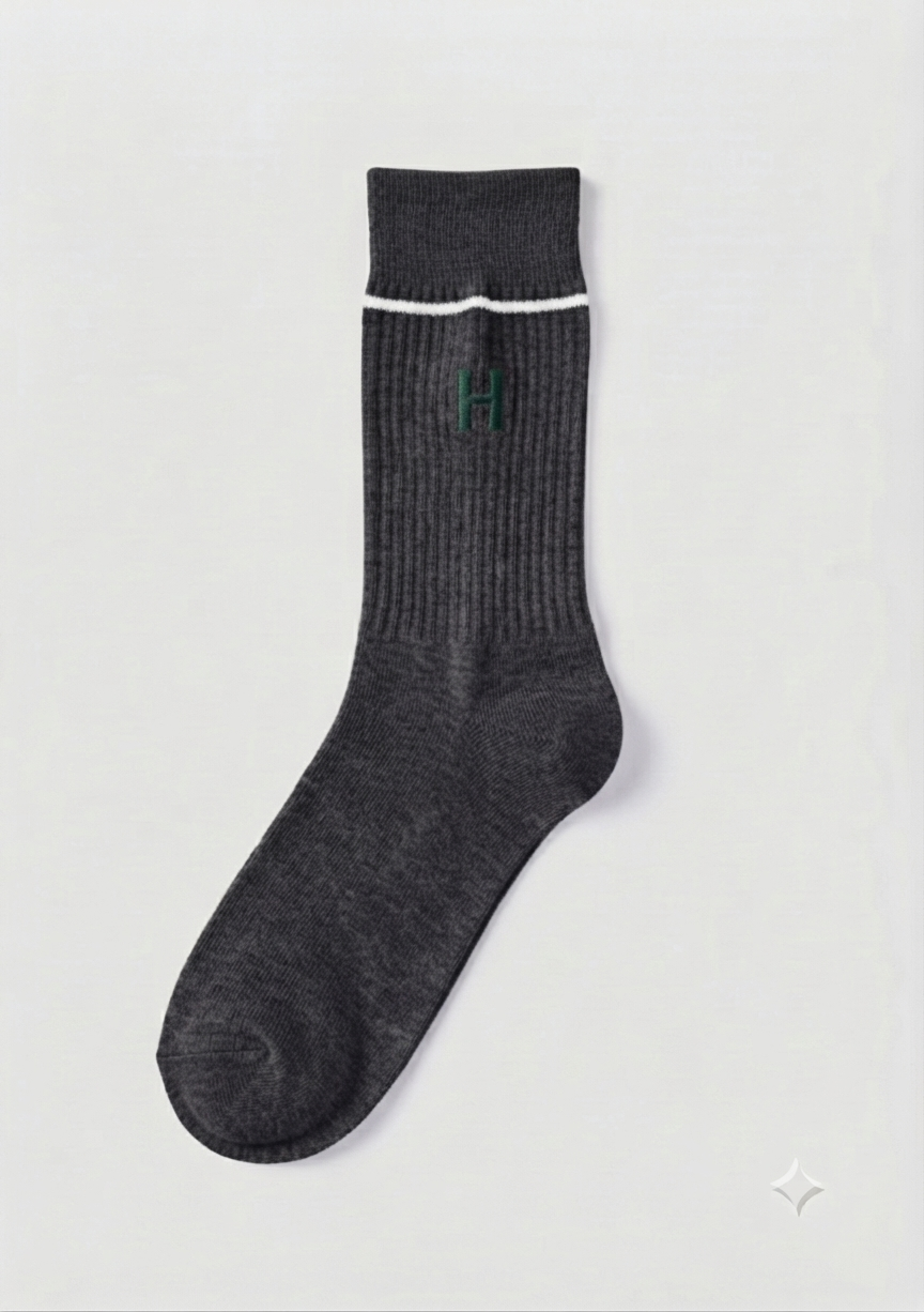 Pack of 5 Premium Ribbed Crew Socks – Men’s Casual Cotton Socks 🧦 — product image