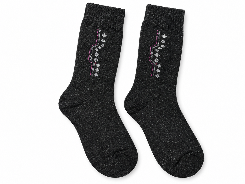 Premium Thick Winter Socks for Men – 3 Pairs | Black, Navy Blue & Brown — product image