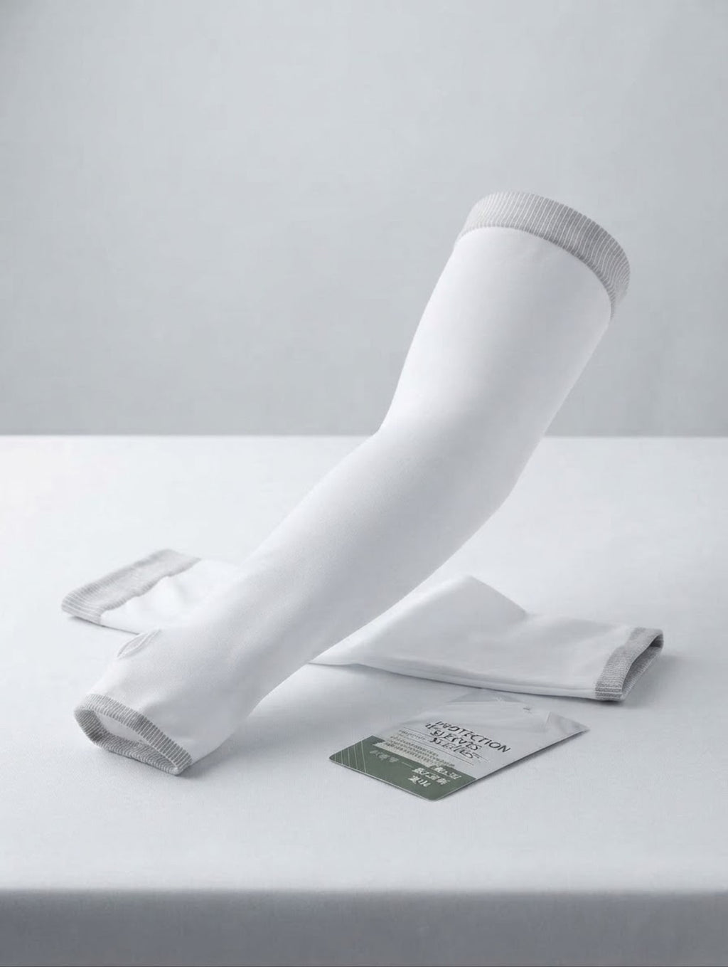 White men's arm sleeves product view